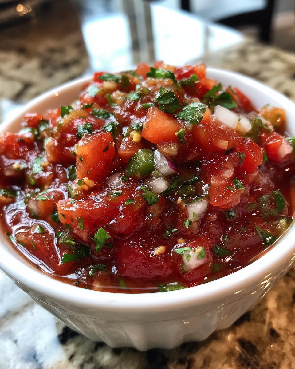 Quick Blender Salsa - detail 1