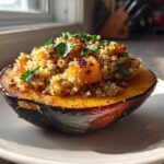 Quinoa, Apple & Sage Stuffed Acorn Squash