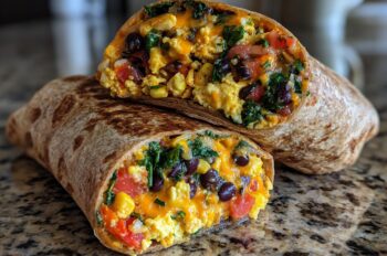 Southwest Veggie Breakfast Burritos