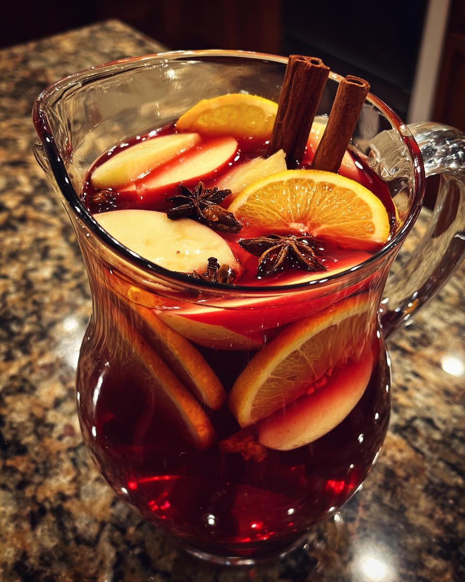 Spiced Apple Cider Sangria (Perfect for Fall Gatherings!) - HIDDEN RECIPE - detail 1