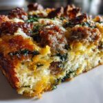 Strata with Sausage and Greens