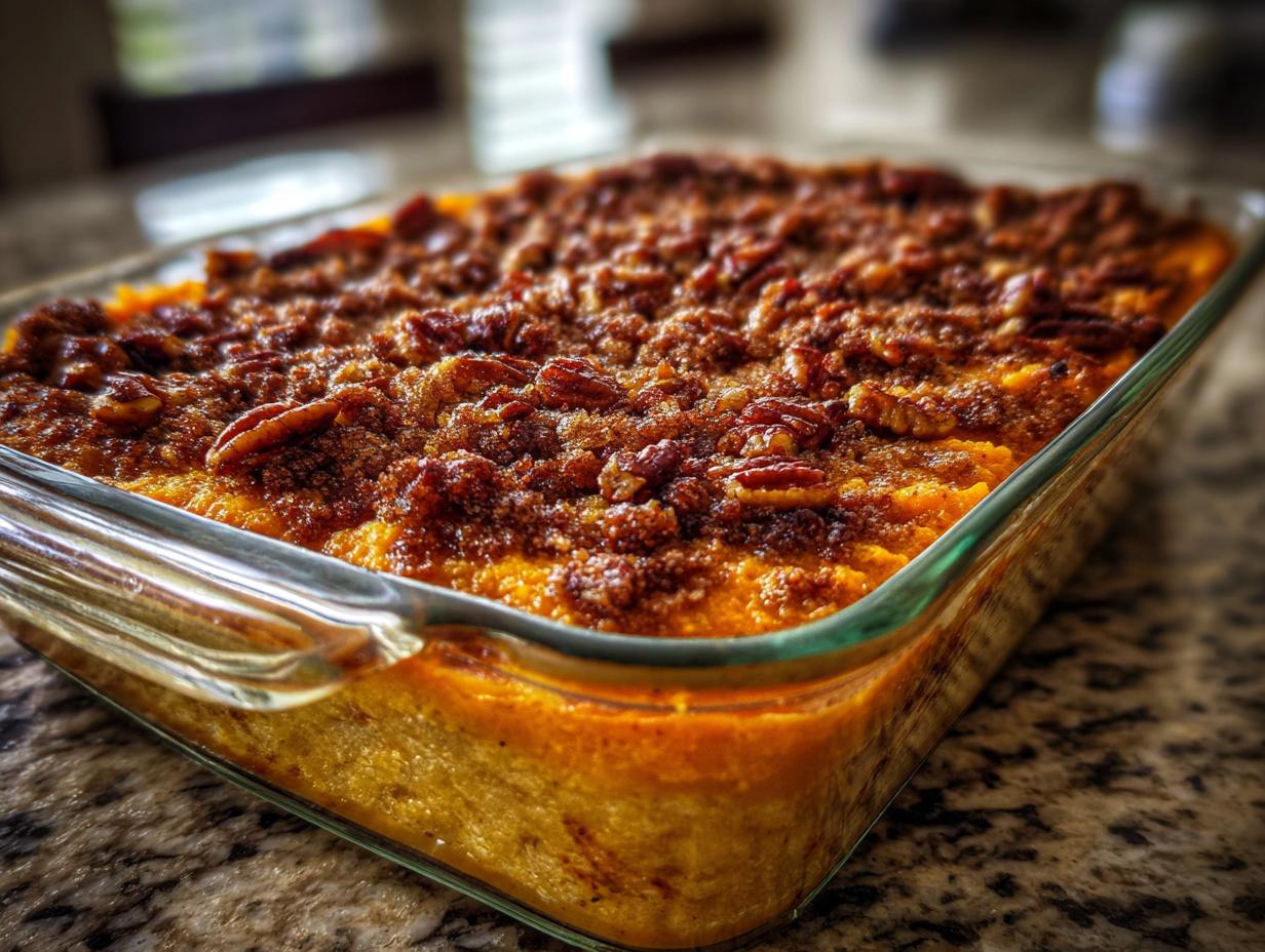 Sweet Potato Casserole (vegan or classic)