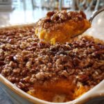 Sweet Potato Casserole with Pecan Streusel (Family Favorite Thanksgiving Side) - HIDDEN RECIPE