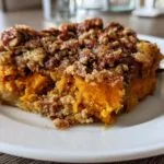 Sweet Potato Casserole with Pecan Topping - HIDDEN RECIPE