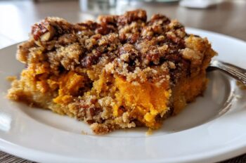 Sweet Potato Casserole with Pecan Topping - HIDDEN RECIPE