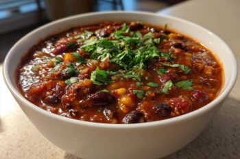 Three-Bean Turkey-less Chili