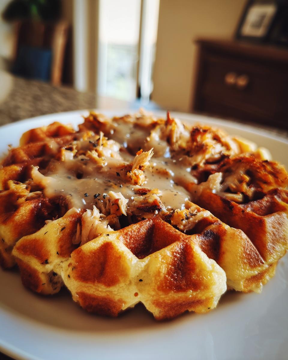 Turkey & Stuffing Waffles (Leftovers) - HIDDEN RECIPE - detail 1