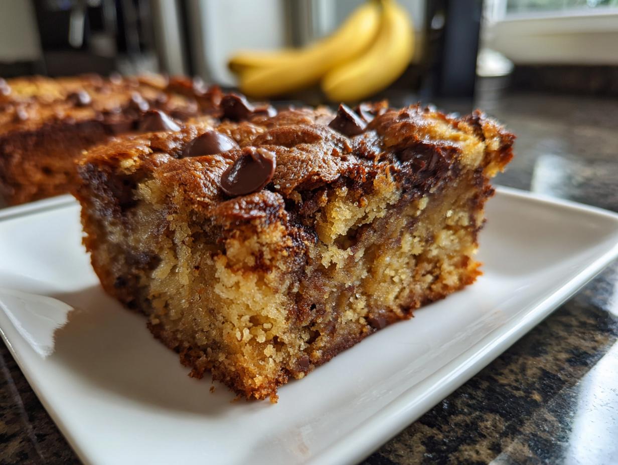Vegan Banana Bread Blondies