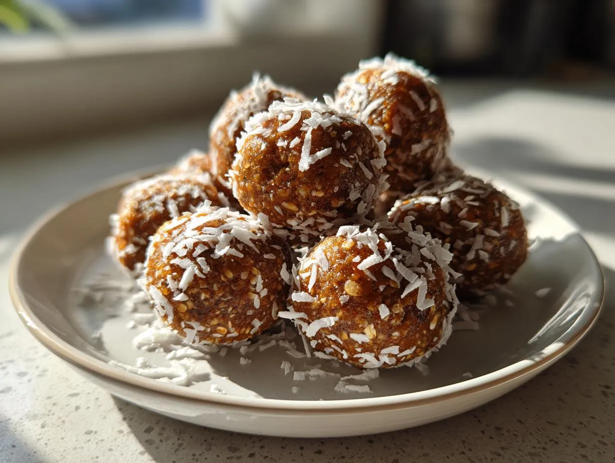 Vegan Gingerbread Energy Bites