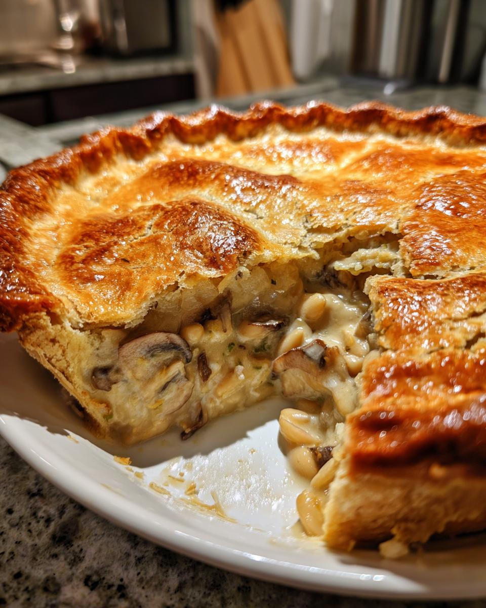 Vegan Mushroom & White Bean Pot Pie - detail 1