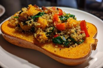 Vegan Stuffed Butternut Squash