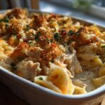 Vegan “Turkey” Tetrazzini (jackfruit or tofu)