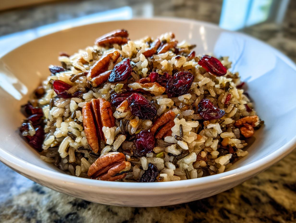 Wild Rice Pilaf with Dried Cranberries - HIDDEN RECIPE