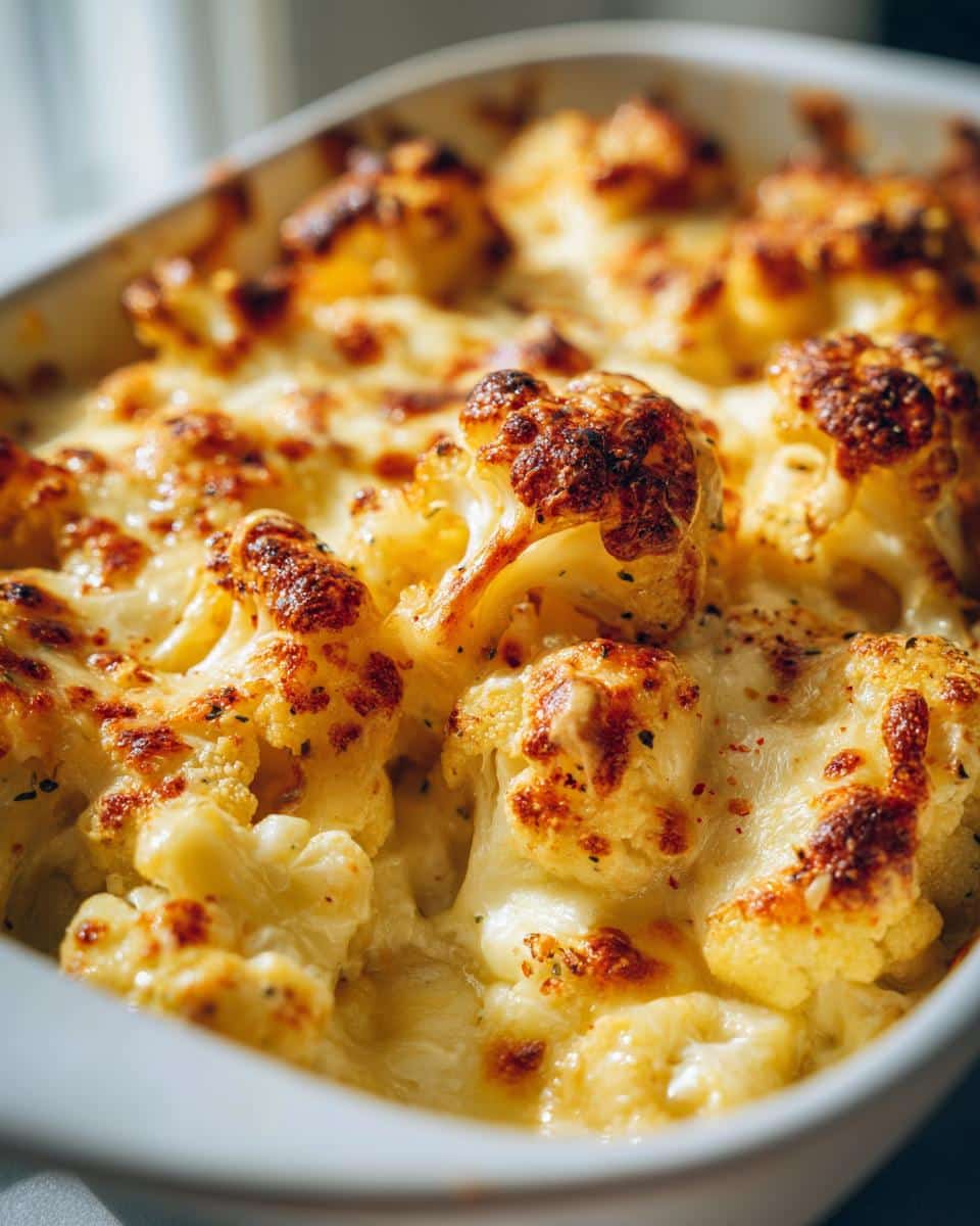 Cauliflower “mac” and cheese - detail 1