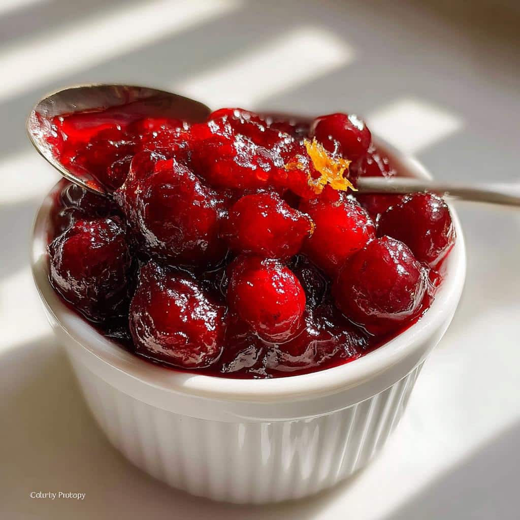 Classic cranberry sauce homemade - detail 1