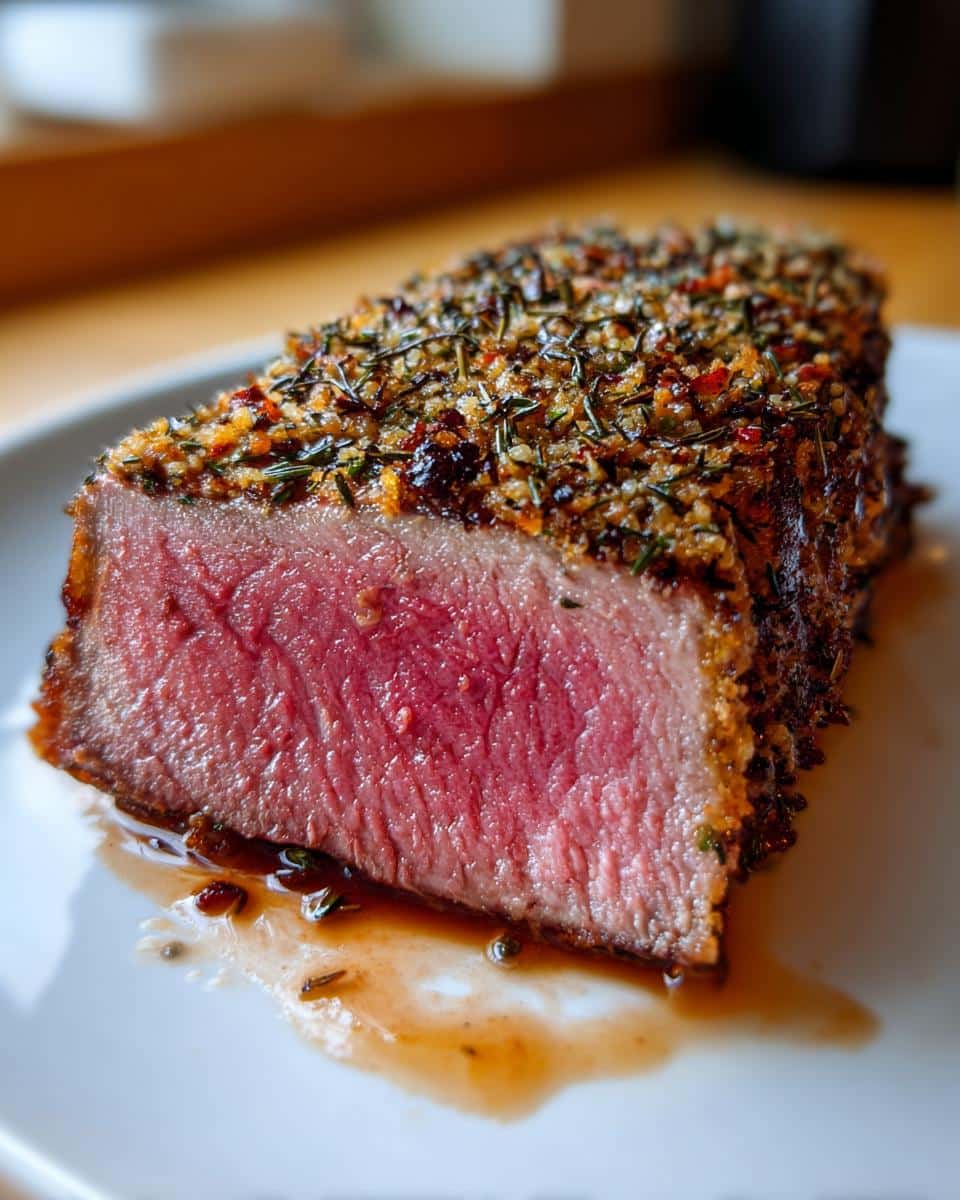 Classic roast beef with herbs - detail 1