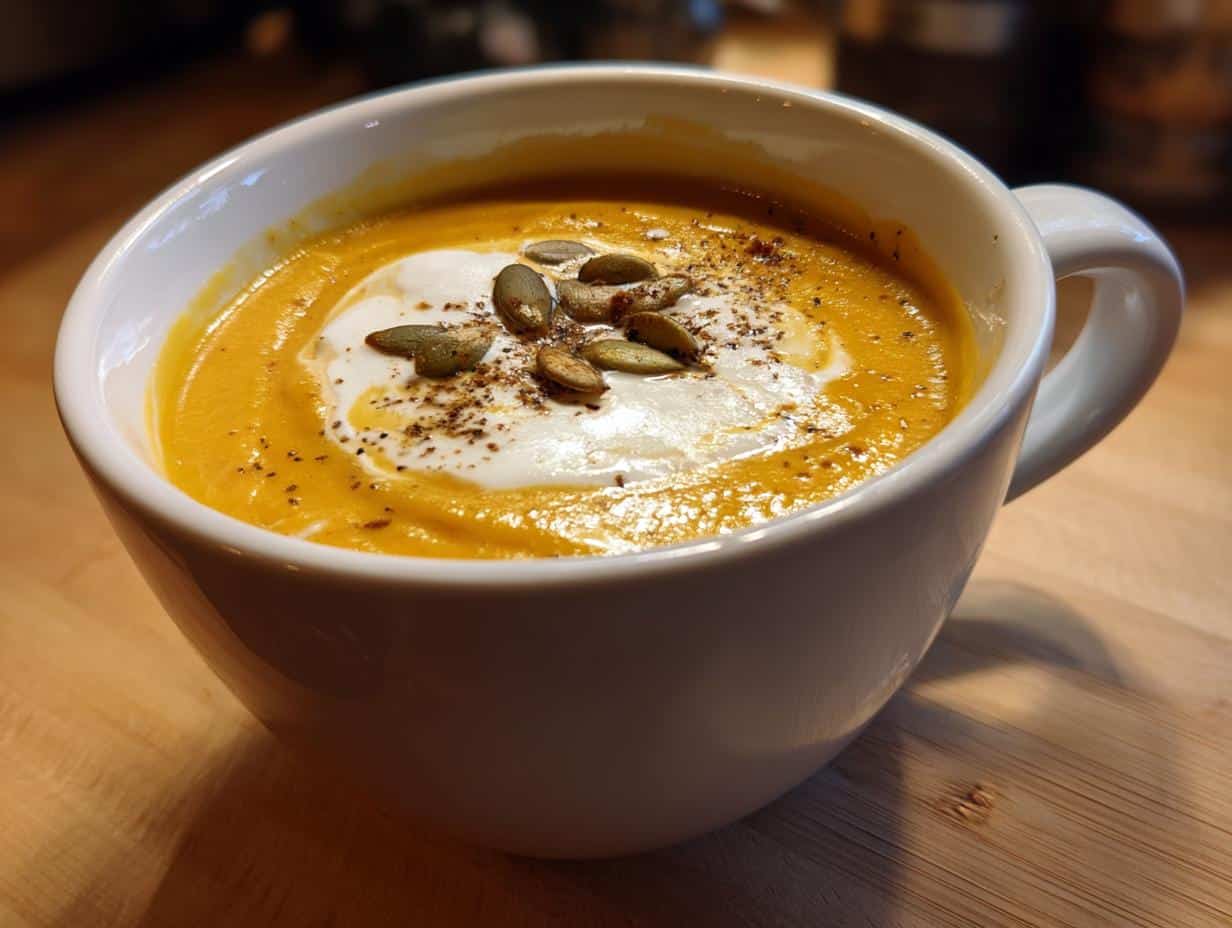 Creamy pumpkin soup