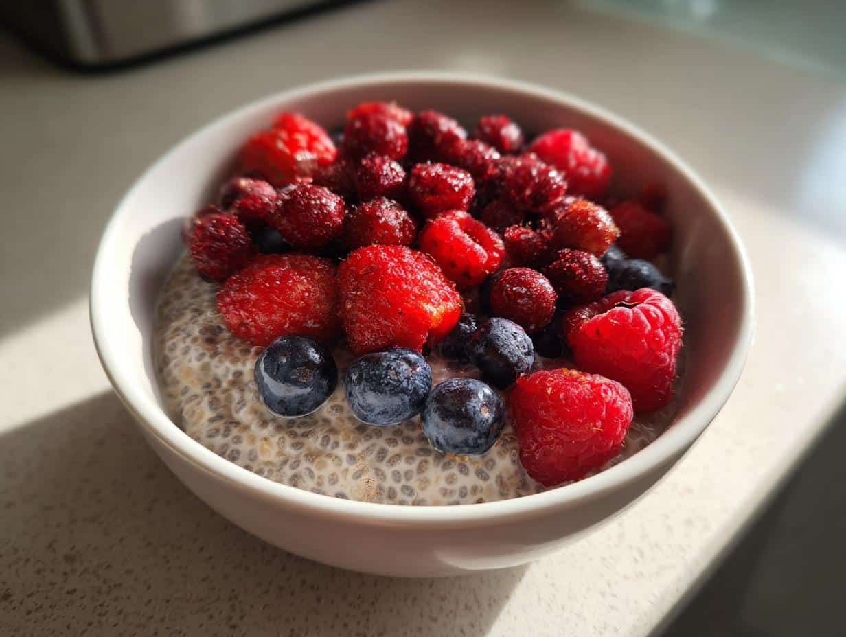 Overnight chia seed pudding