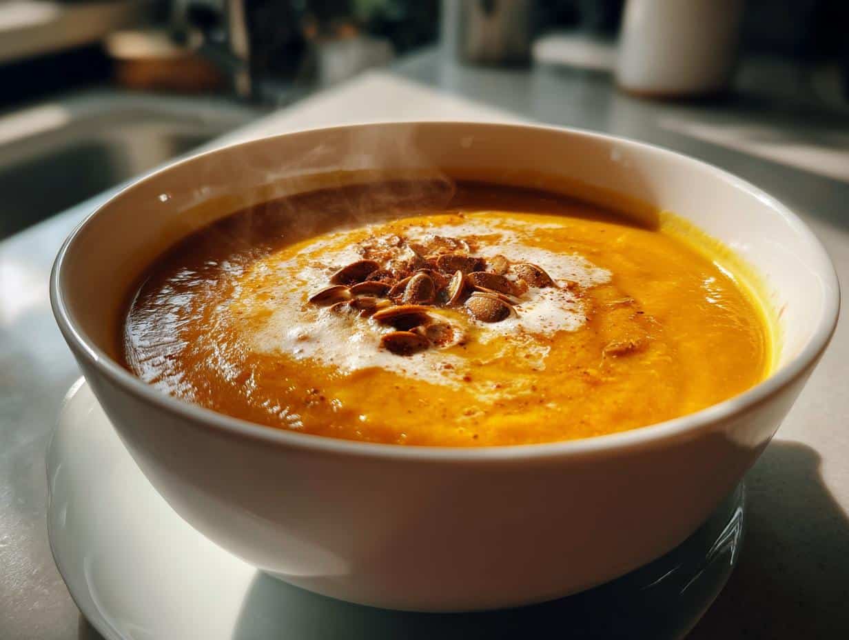 Roasted butternut squash soup