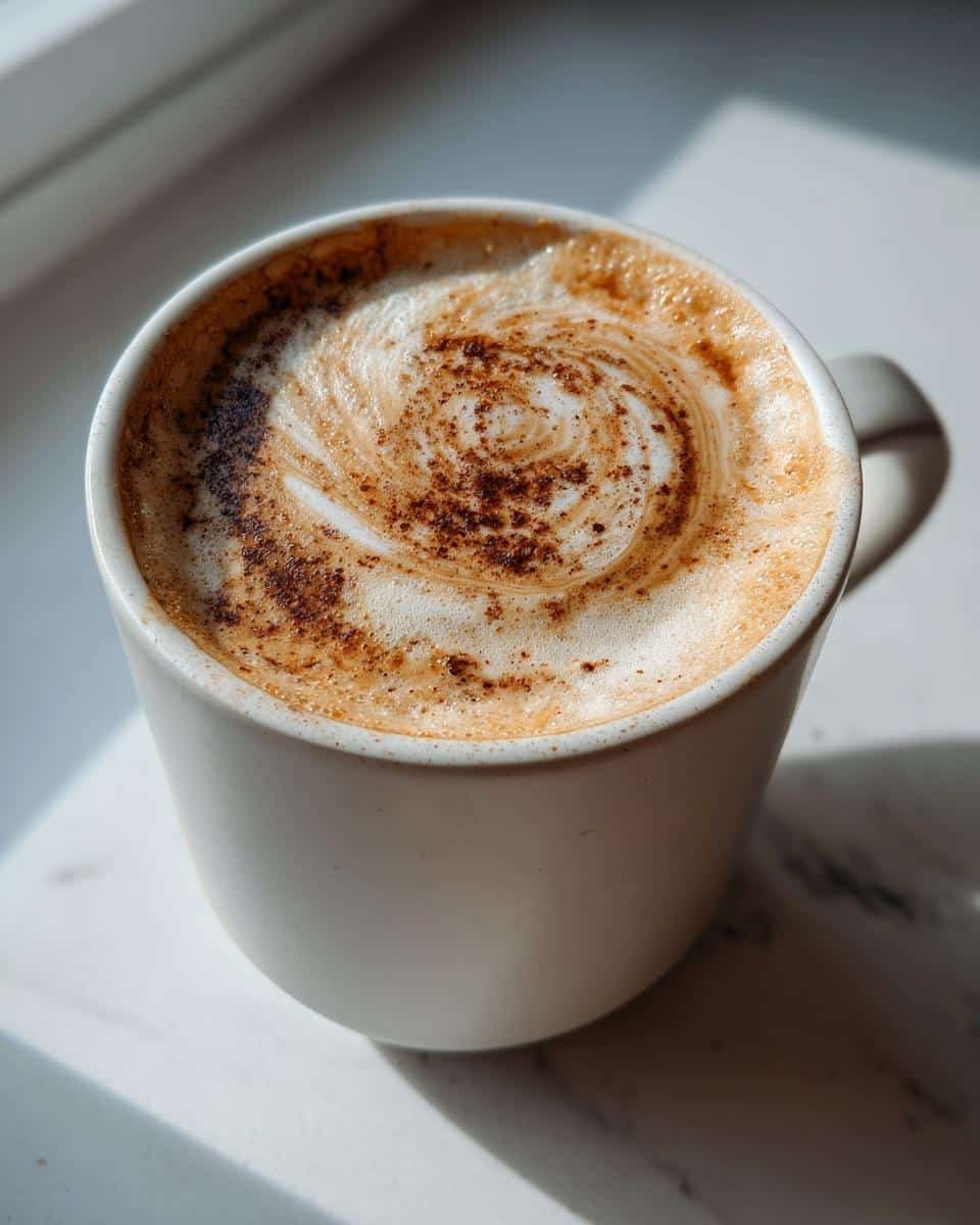 Spiced almond milk latte - detail 1