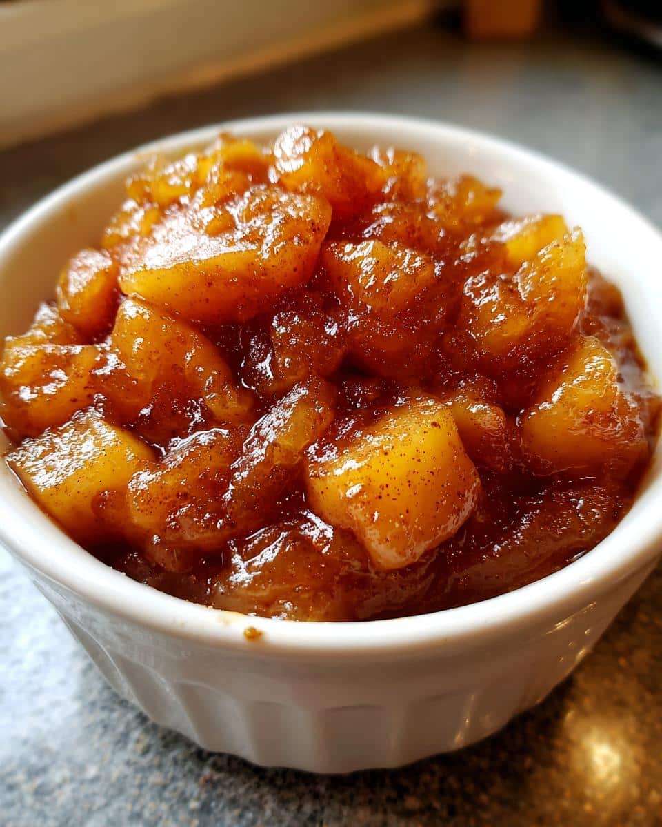 Spiced apple compote - detail 1