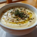 Vegan creamy cauliflower soup