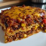 Vegan enchilada bake