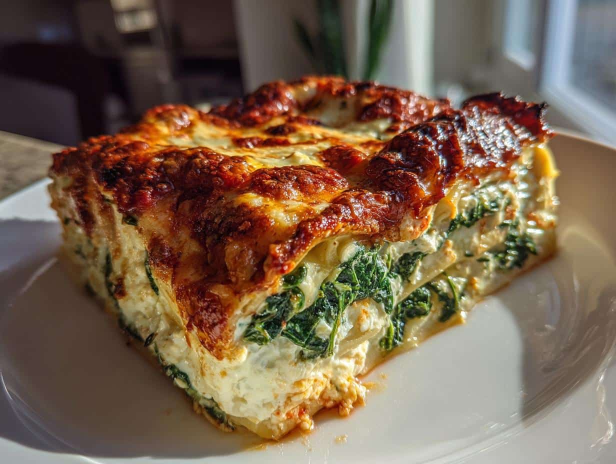 Vegan lasagna spinach ricotta