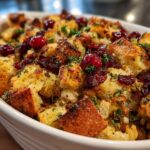 Vegan stuffing with cranberries
