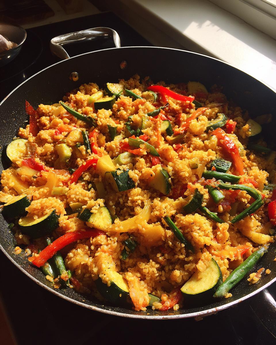 Vegetable paella easy - detail 1