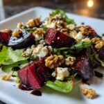 Warm winter beet salad