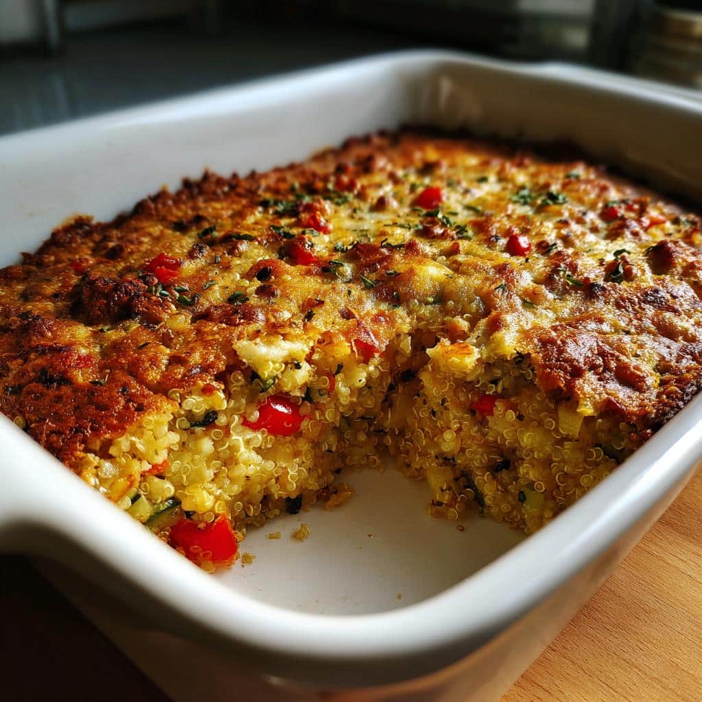 Zucchini and quinoa casserole