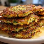 Zucchini potato latkes