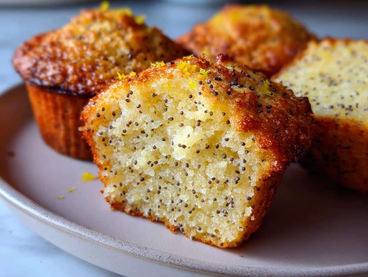 Galentine's Sugar-Free Lemon Poppyseed Muffins