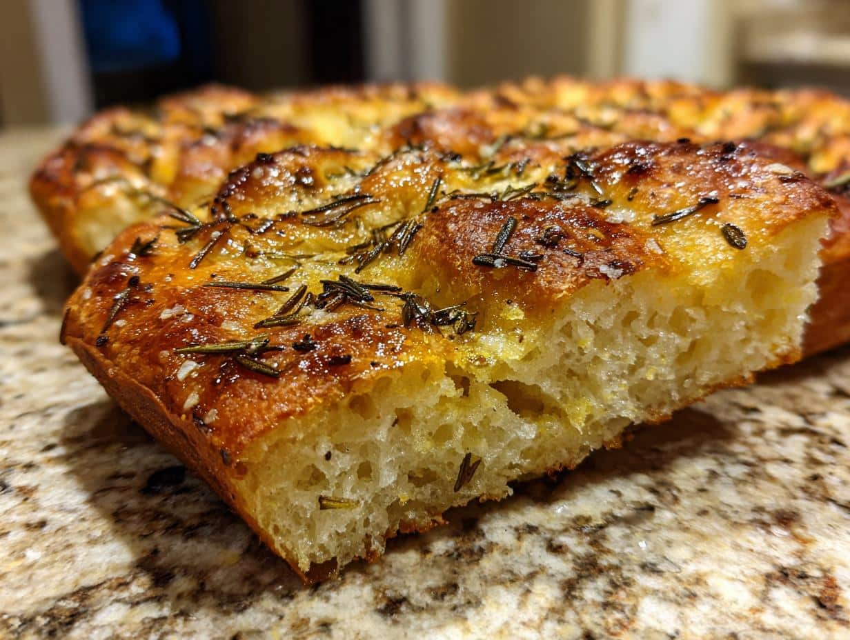 Homemade Sourdough Discard Focaccia