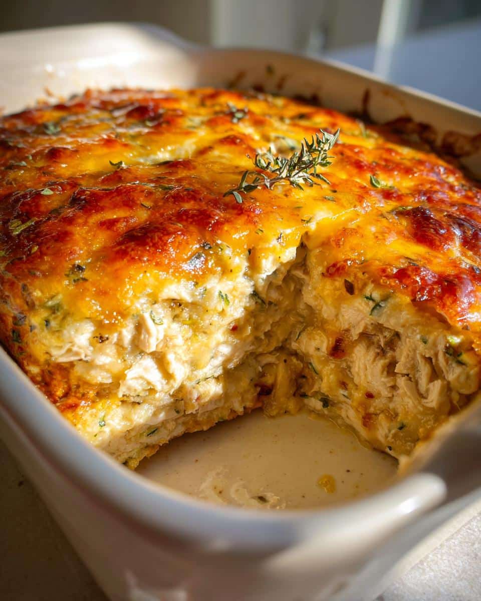 Keto Chicken Zucchini Casserole - detail 2