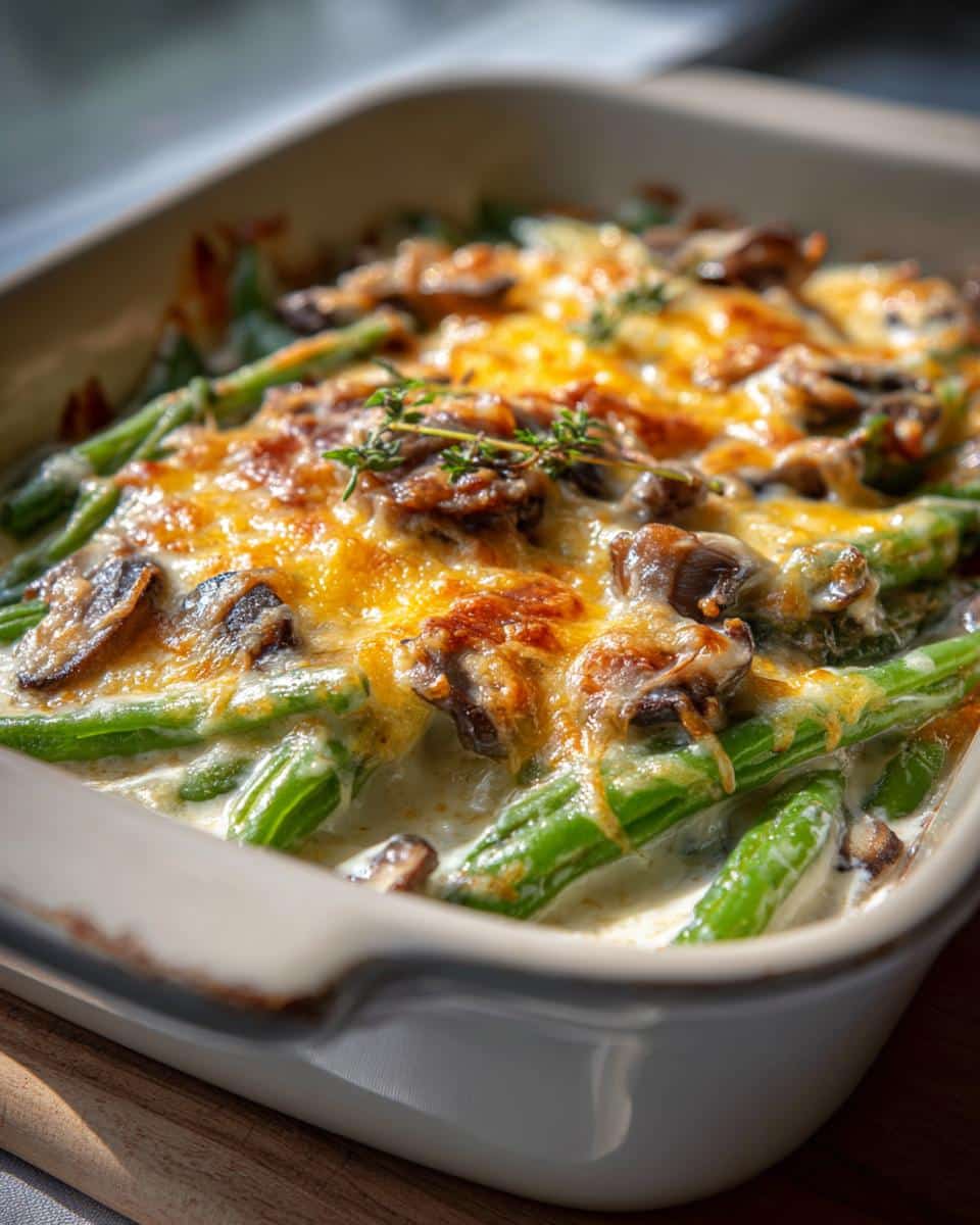 Keto Green Bean Casserole - detail 1