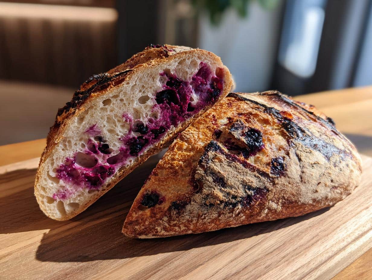 Sourdough Bread with Blackberry Rosemary Pomace
