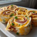 Super Bowl Ham and Cheese Pinwheels